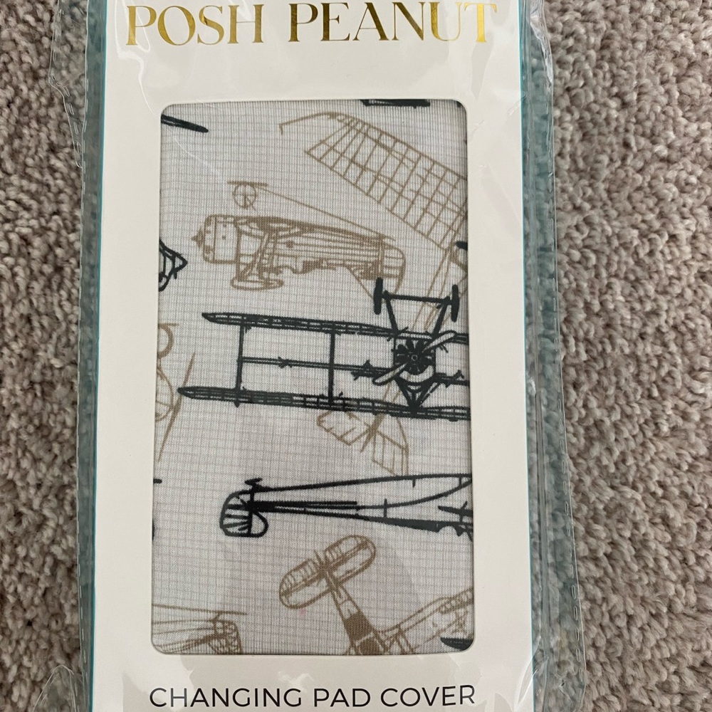Posh Peanut Wright flyer changing pad cover NWT